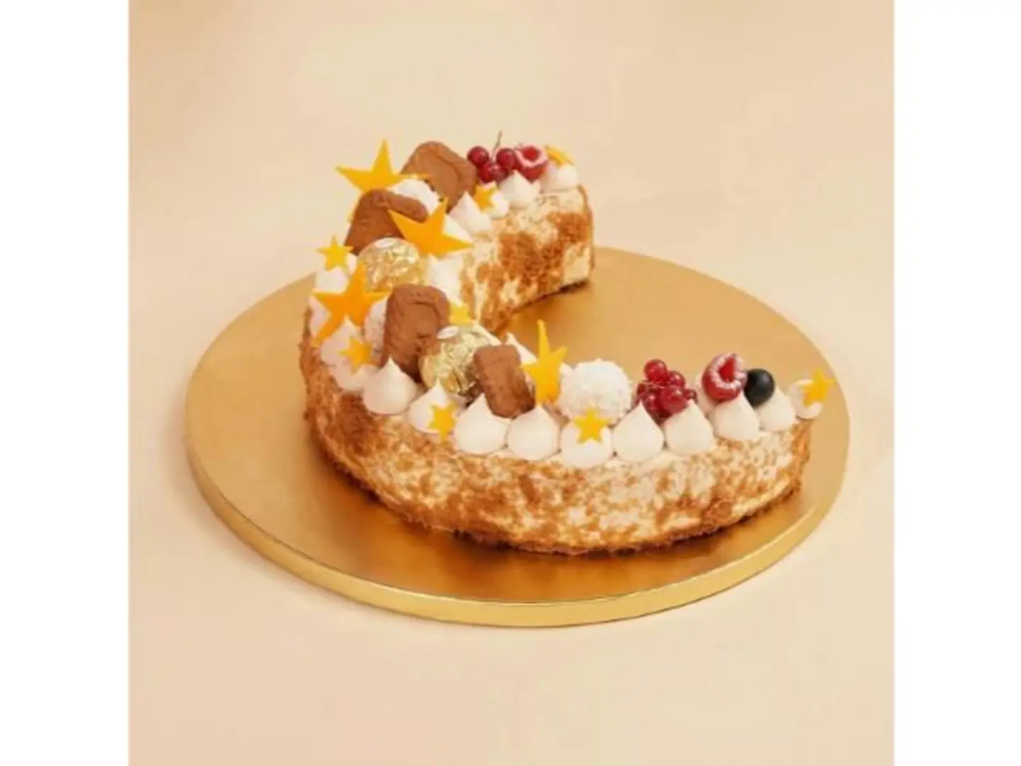 كيكة رمضان لوتس بالفانيليا الهلالية