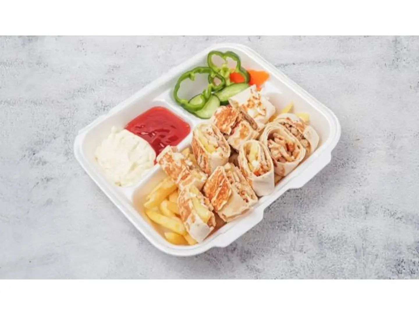 صحن شاورما عربي