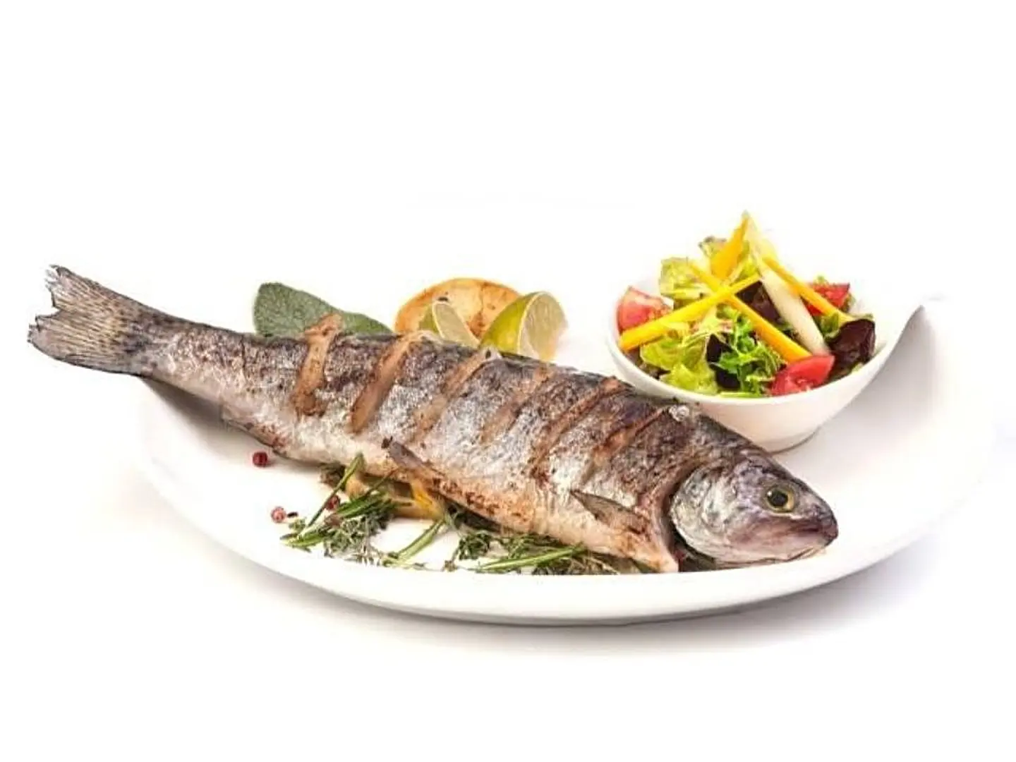 Mullet Meal , Rice And Tahini