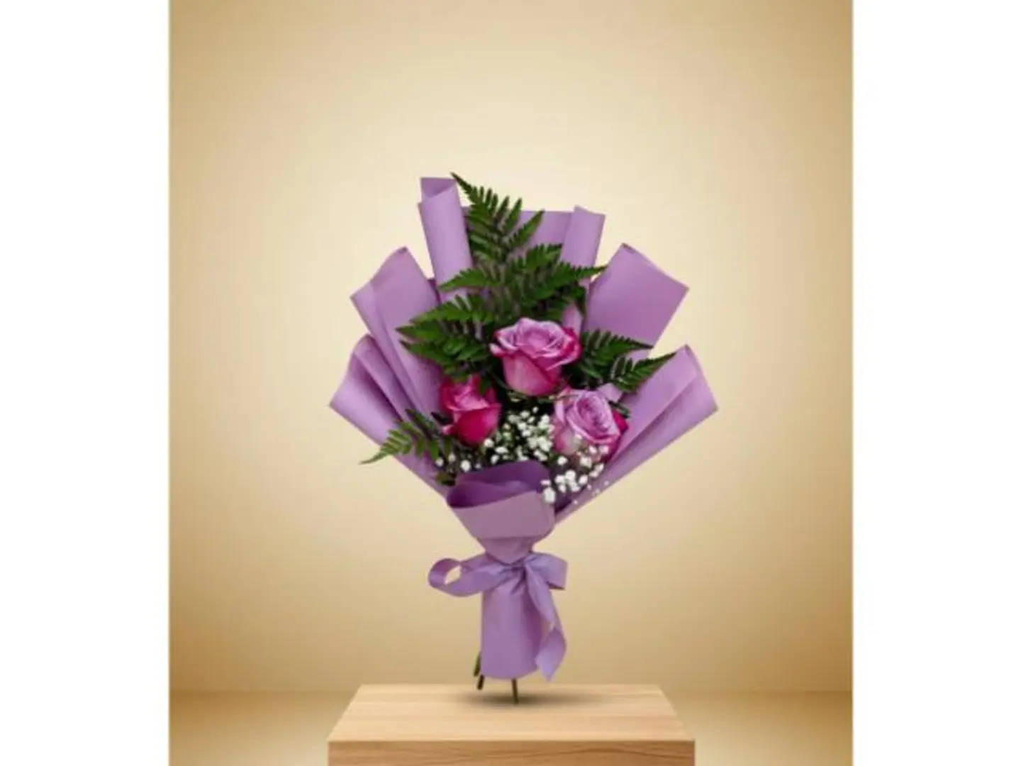Three Roses With Accessories 344