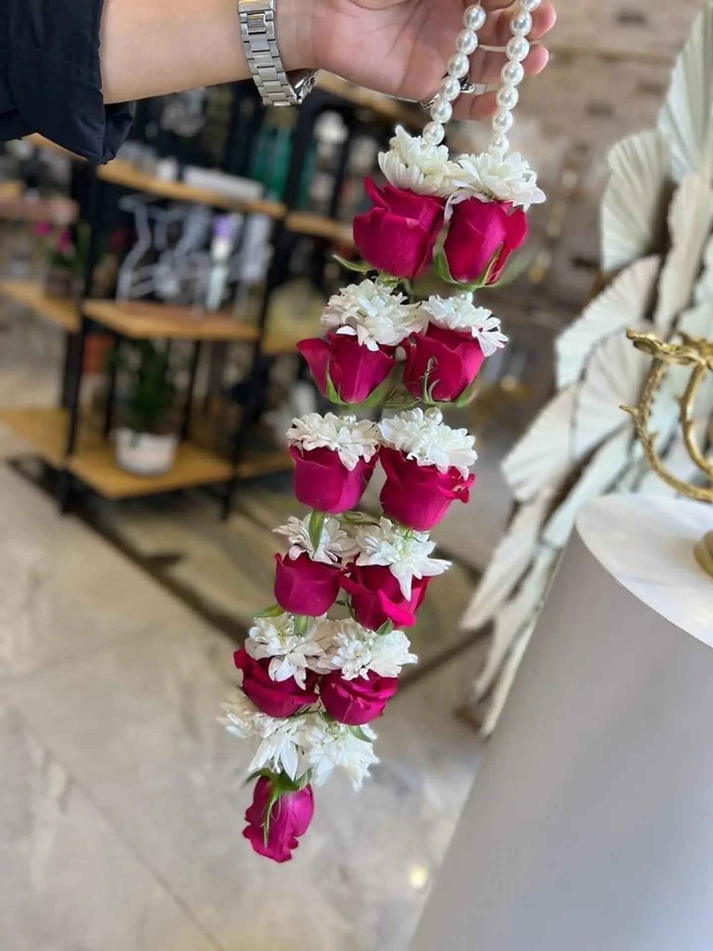 Rose Necklace 3 - Red