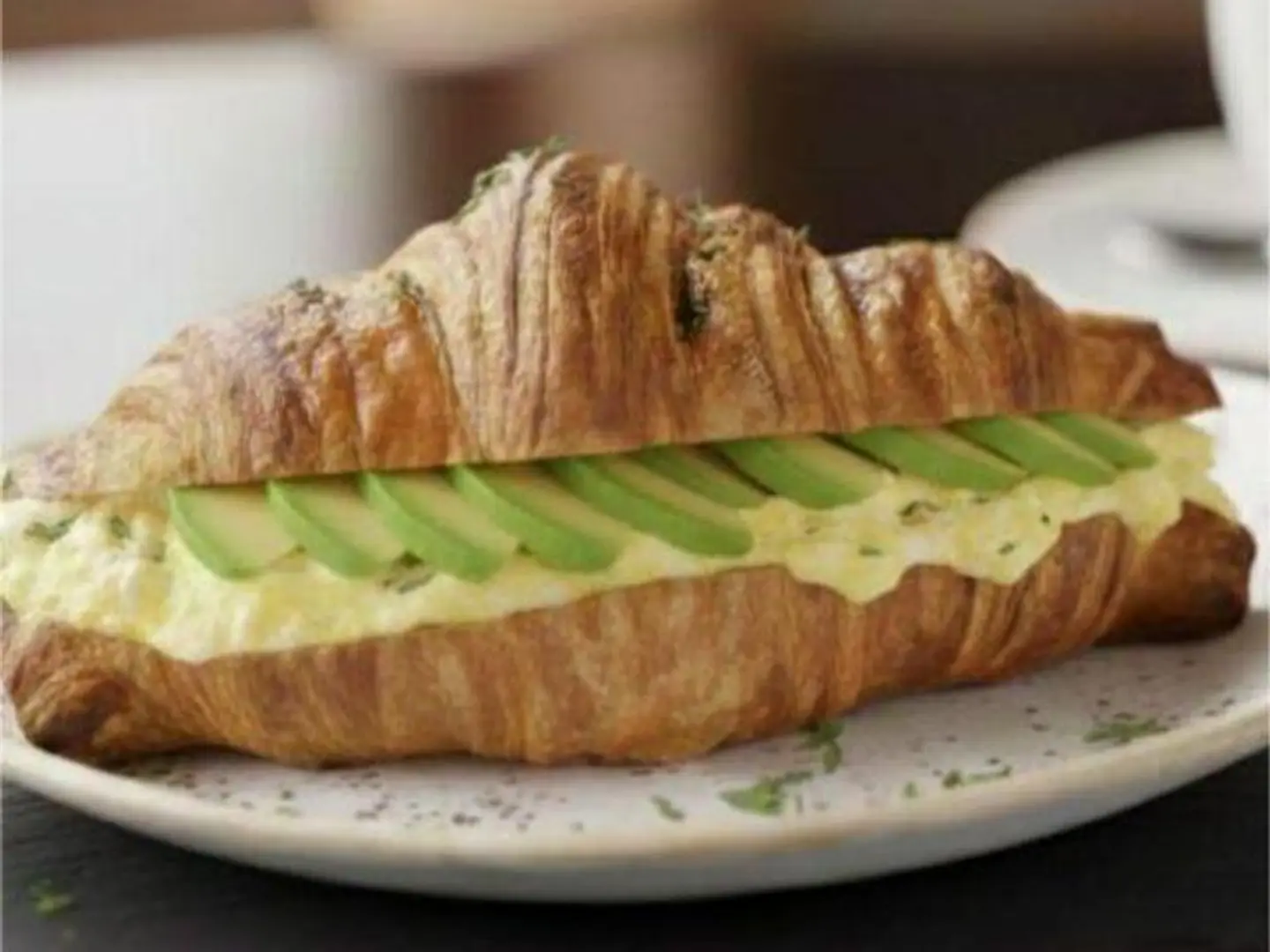 Egg And Avocado Croissants