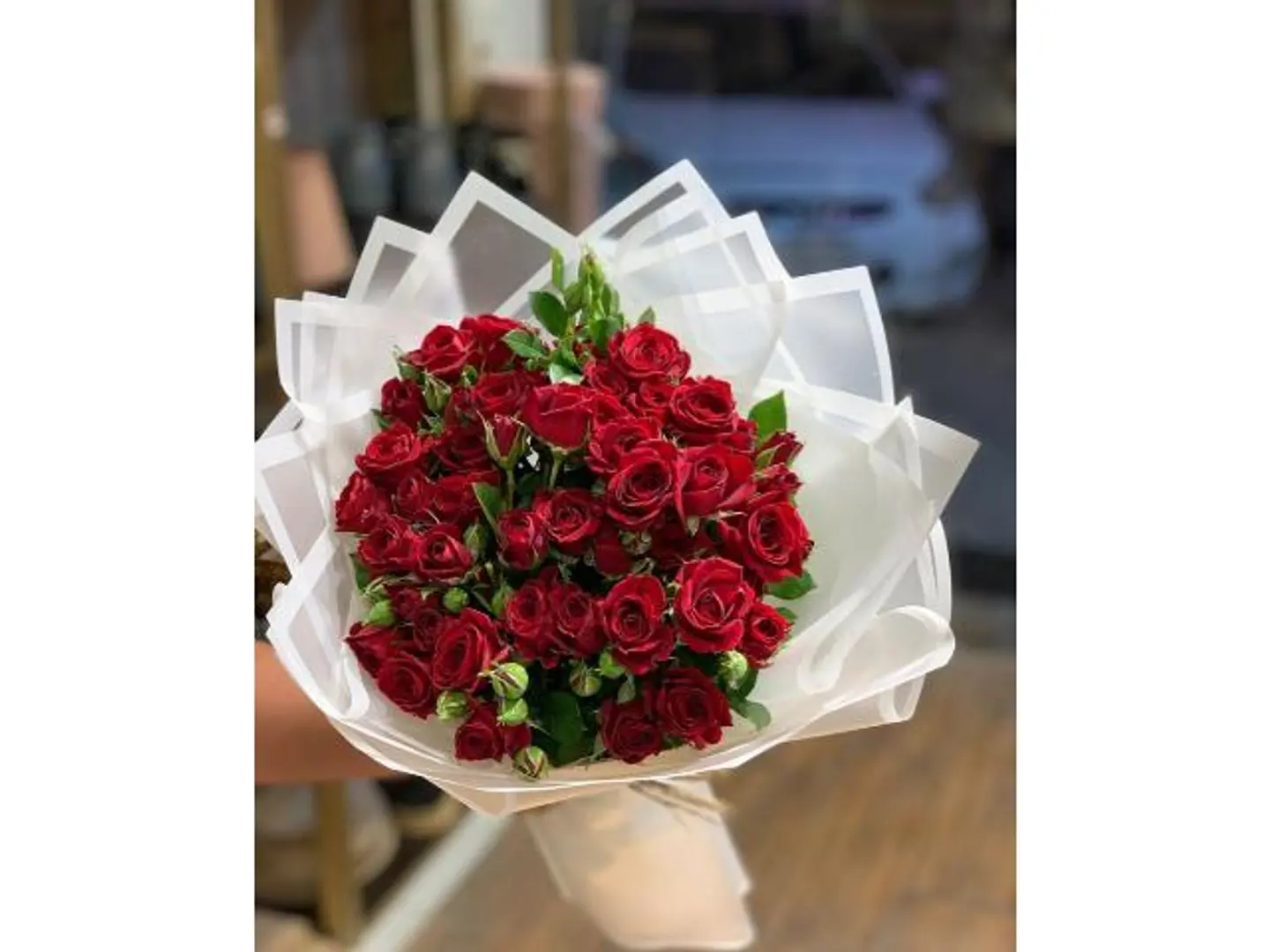 Red Baby Rose Bouquet