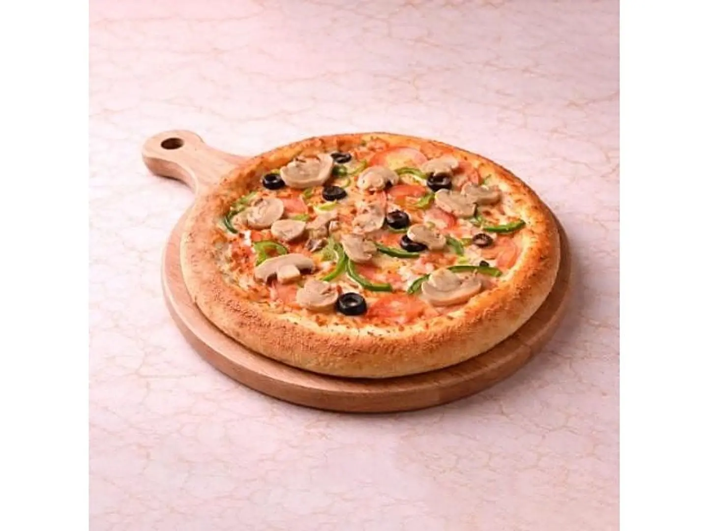 بيتزا خضار مشروم