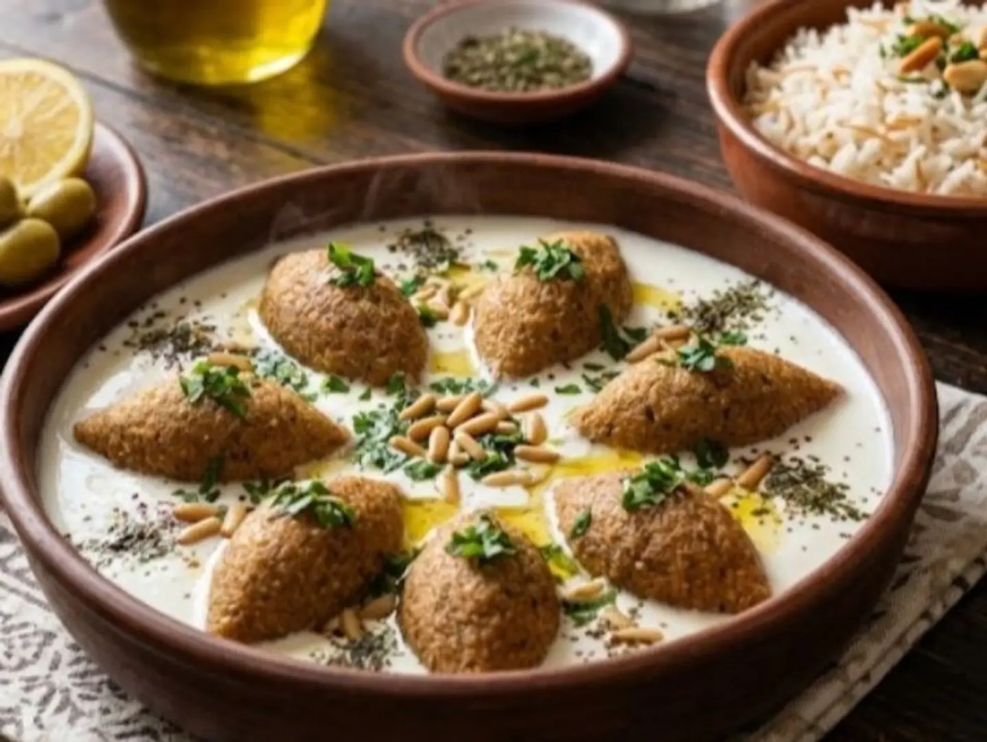 وجبة كبة لبنية
