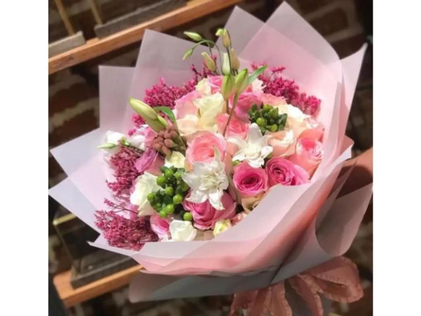Mixed Pink Rose Bouquet