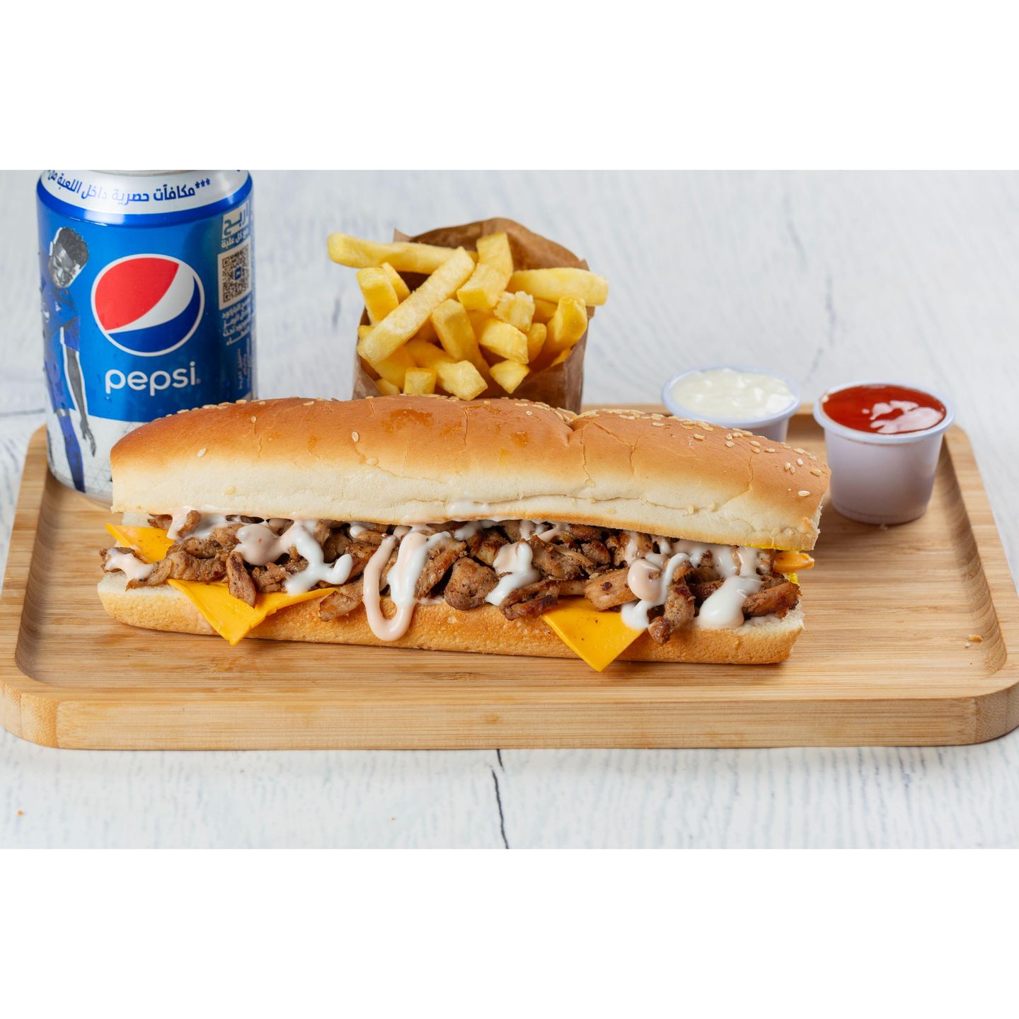 Sandwich Chicken Steak Meal