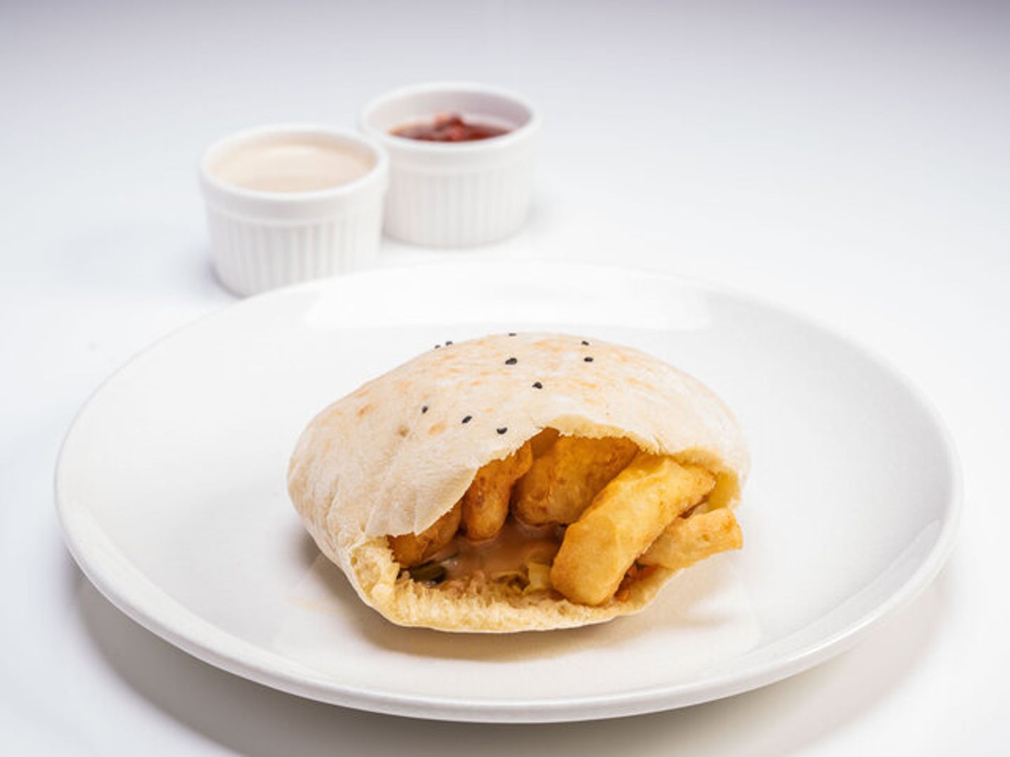 Fried Squid Pita Bread