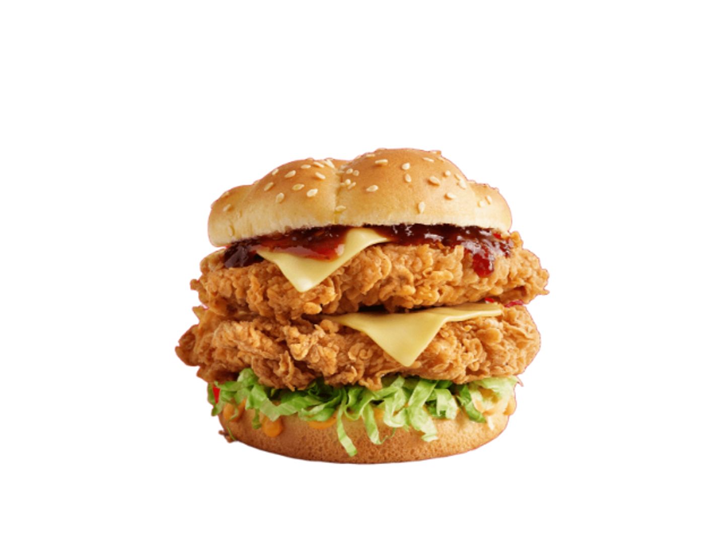 Double Zinger Burger With Cheese