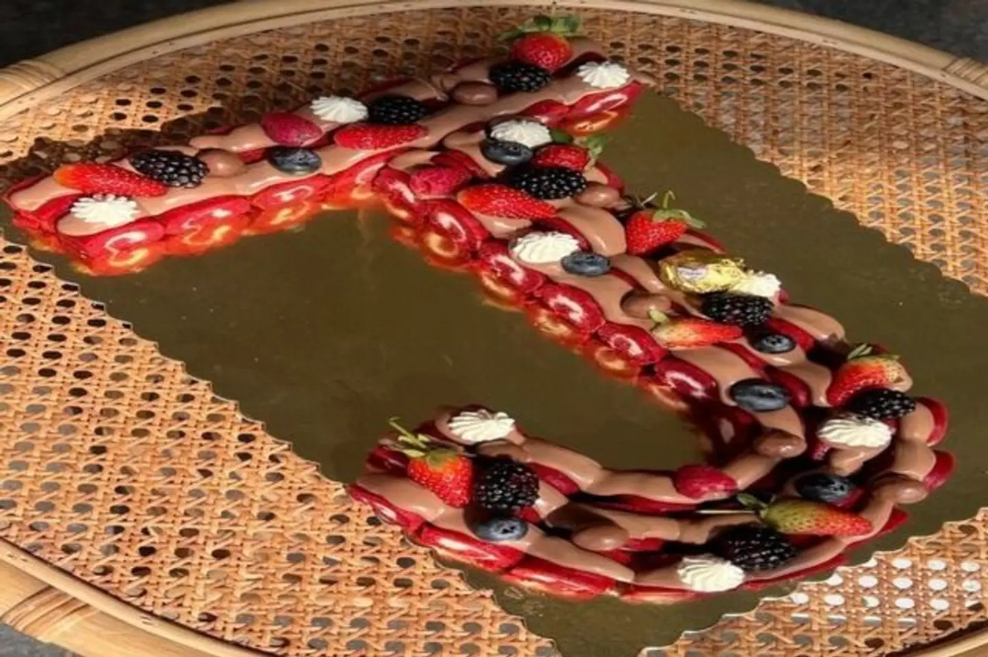 Letter With Mini Rolls Write The Letter In The Notes And Cake Flavors