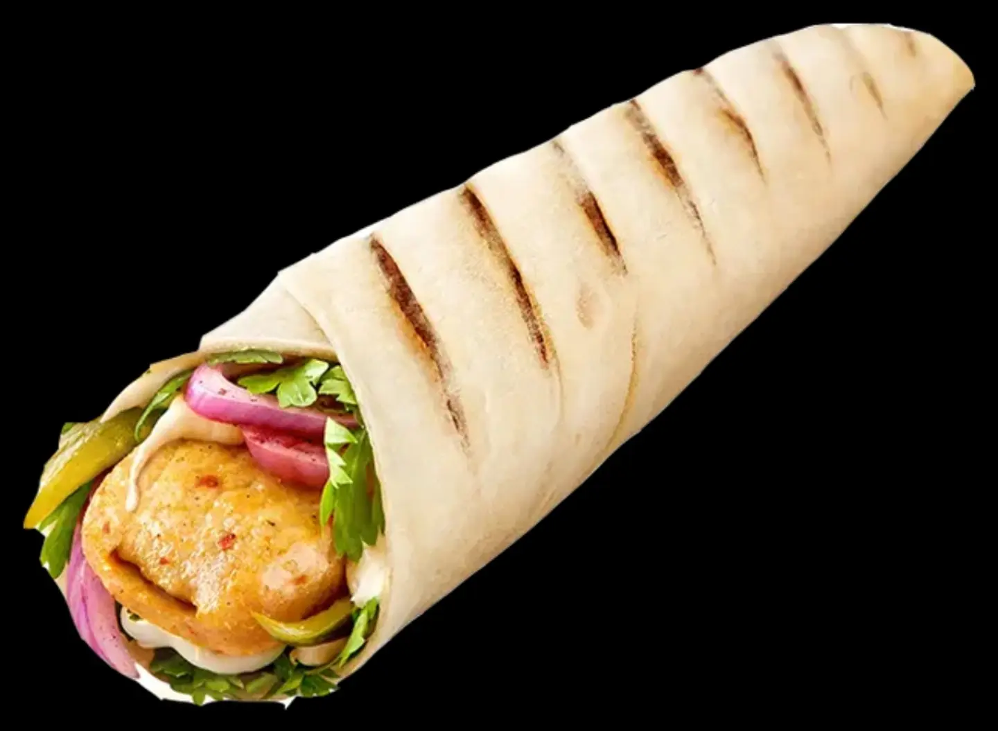 Chicken Skewer Kebab Sandwich