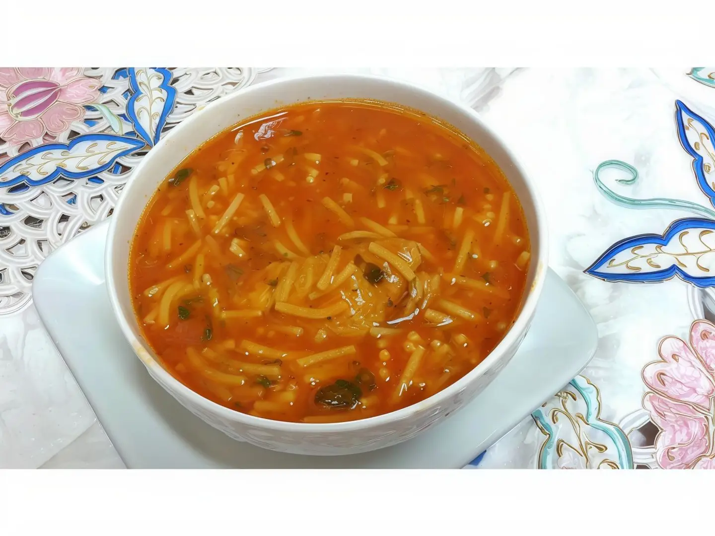 Manchow Soup With Dry Noodles