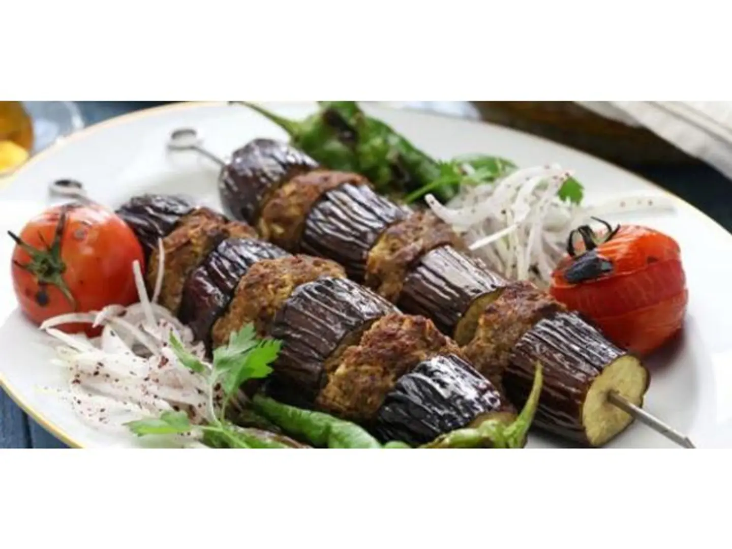 Eggplant Kebab Plate