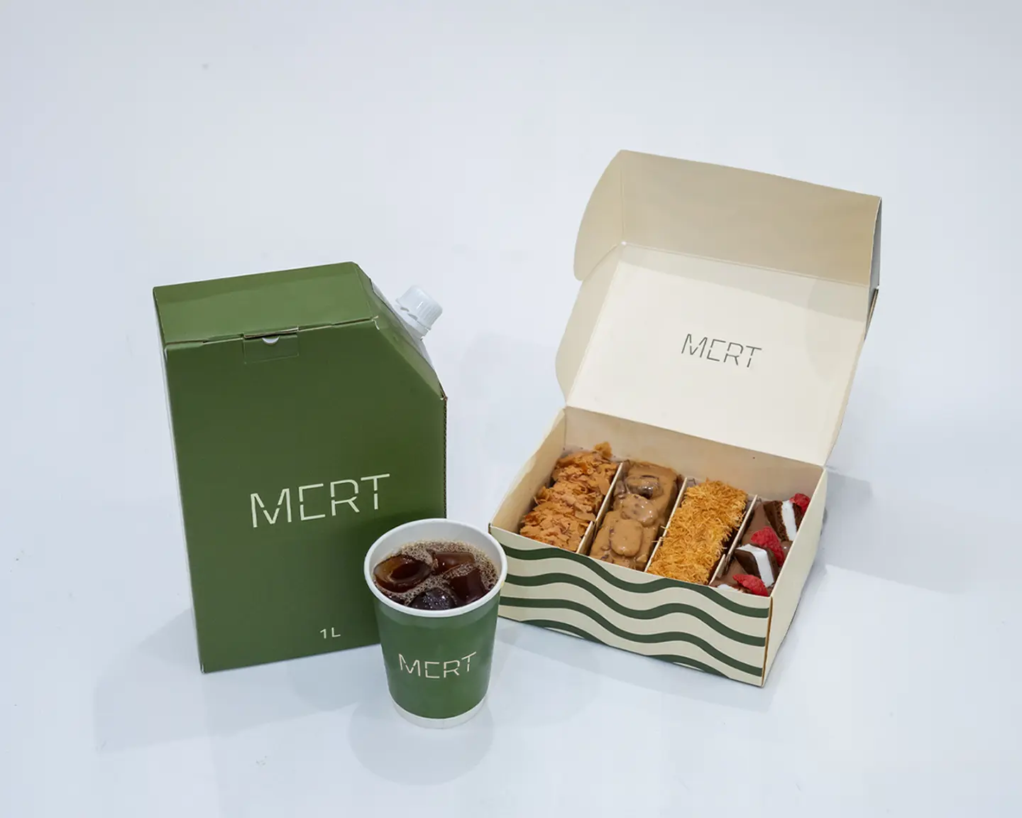 Assorted French Toast Box With A Jug Of Coffee Of The Day