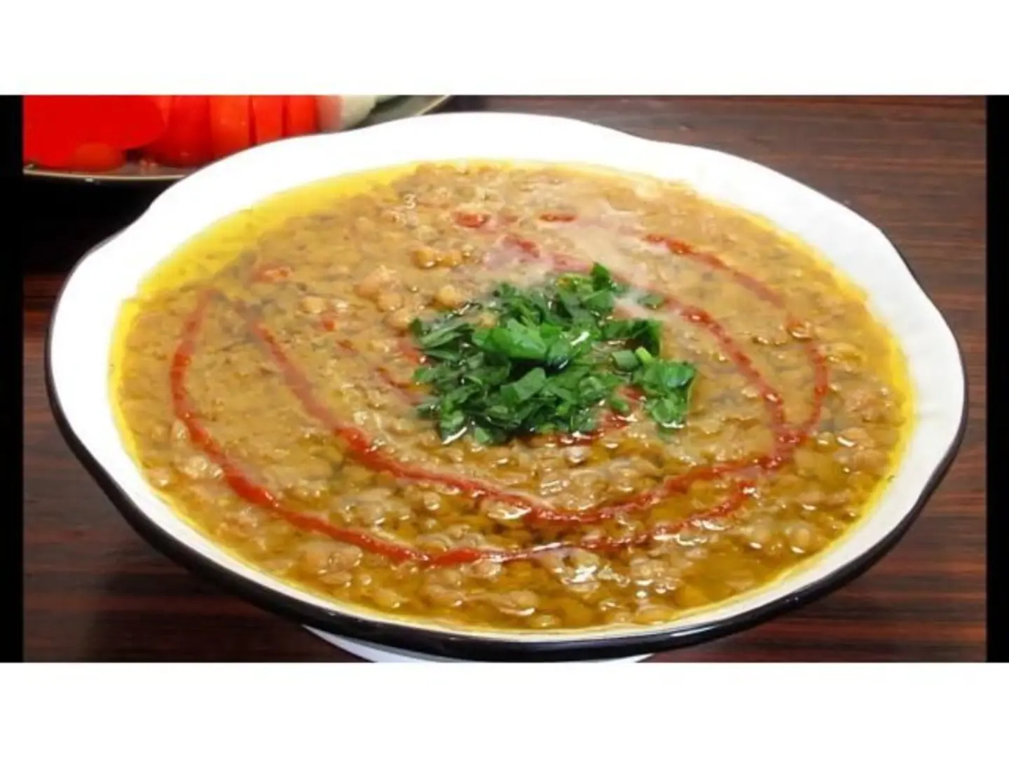 عدس عادي مع الخبز