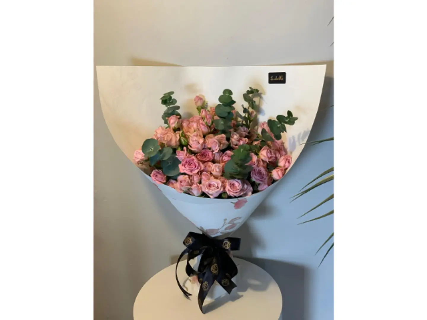 Baby Rose With Eucalyptus Bouquet