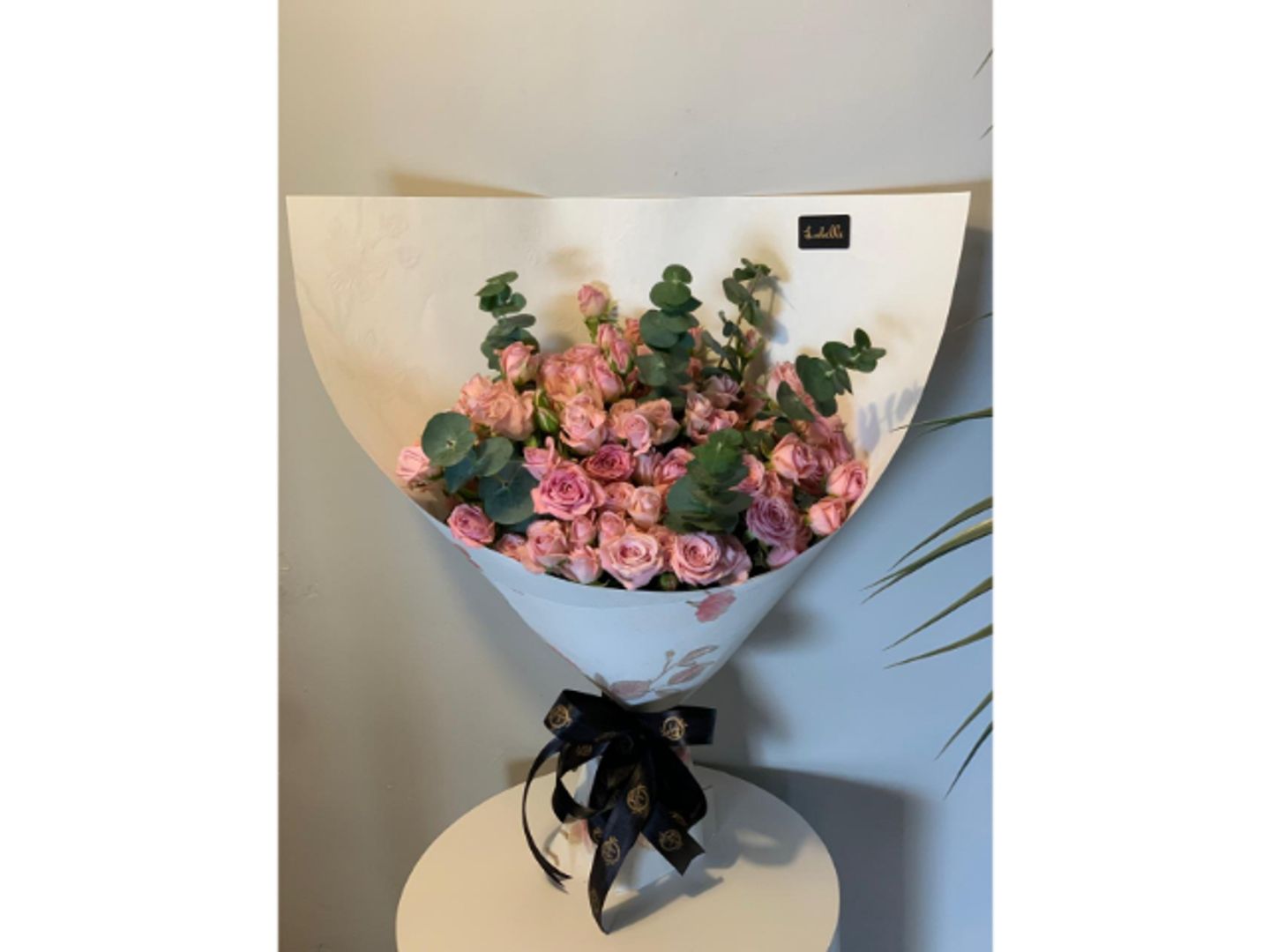 Baby Rose With Eucalyptus Bouquet
