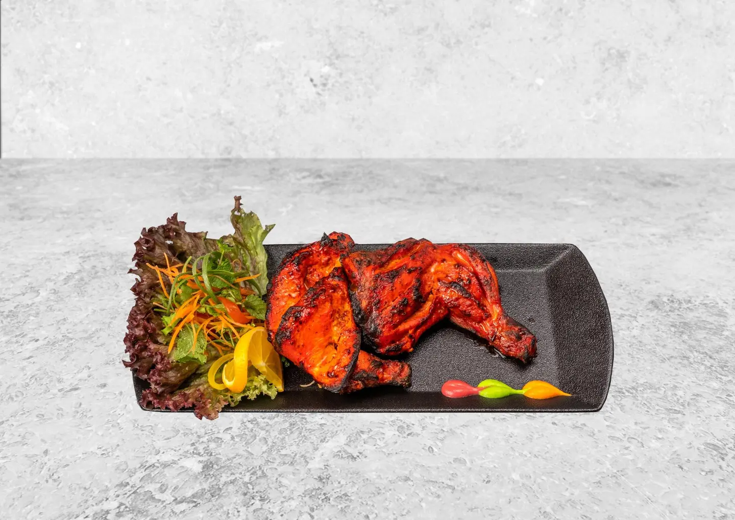 Half Charcoal Grilled