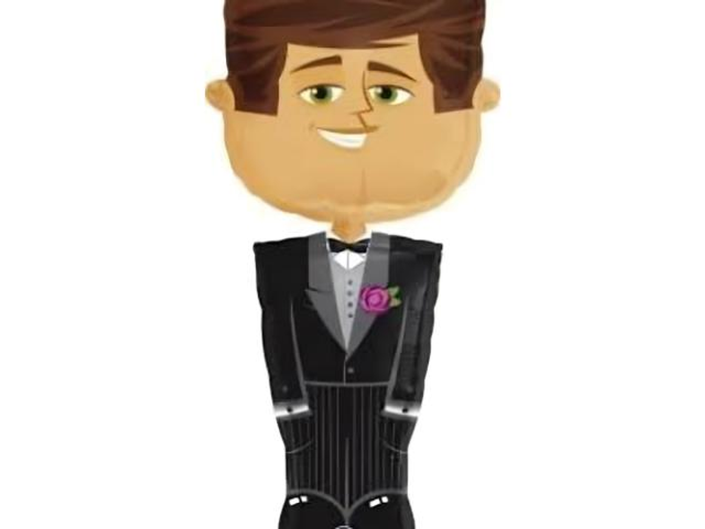 بالون زواج قصدير 75 انش2