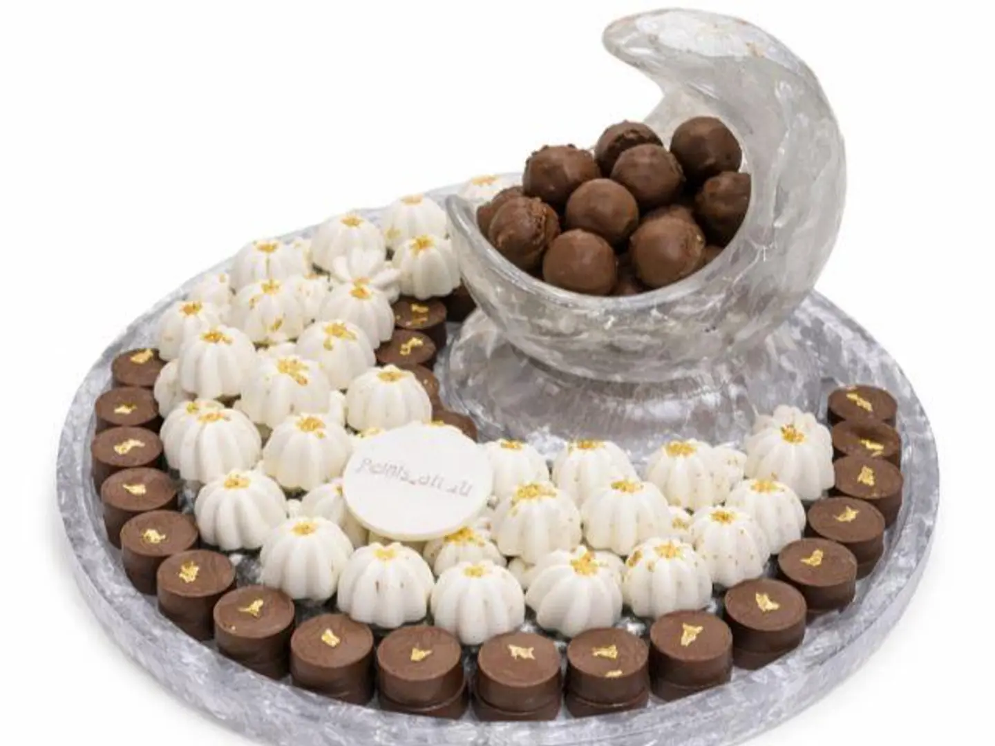 Royal Chocolate Crescent Tray