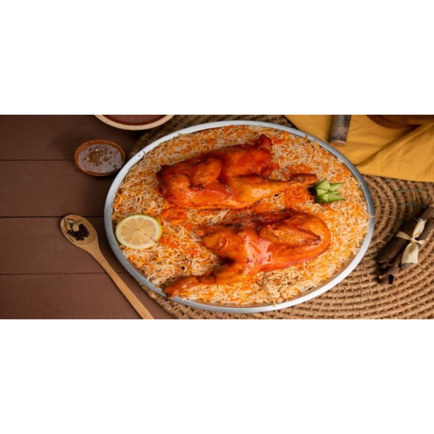 Whole Chicken Madhbi With Rice