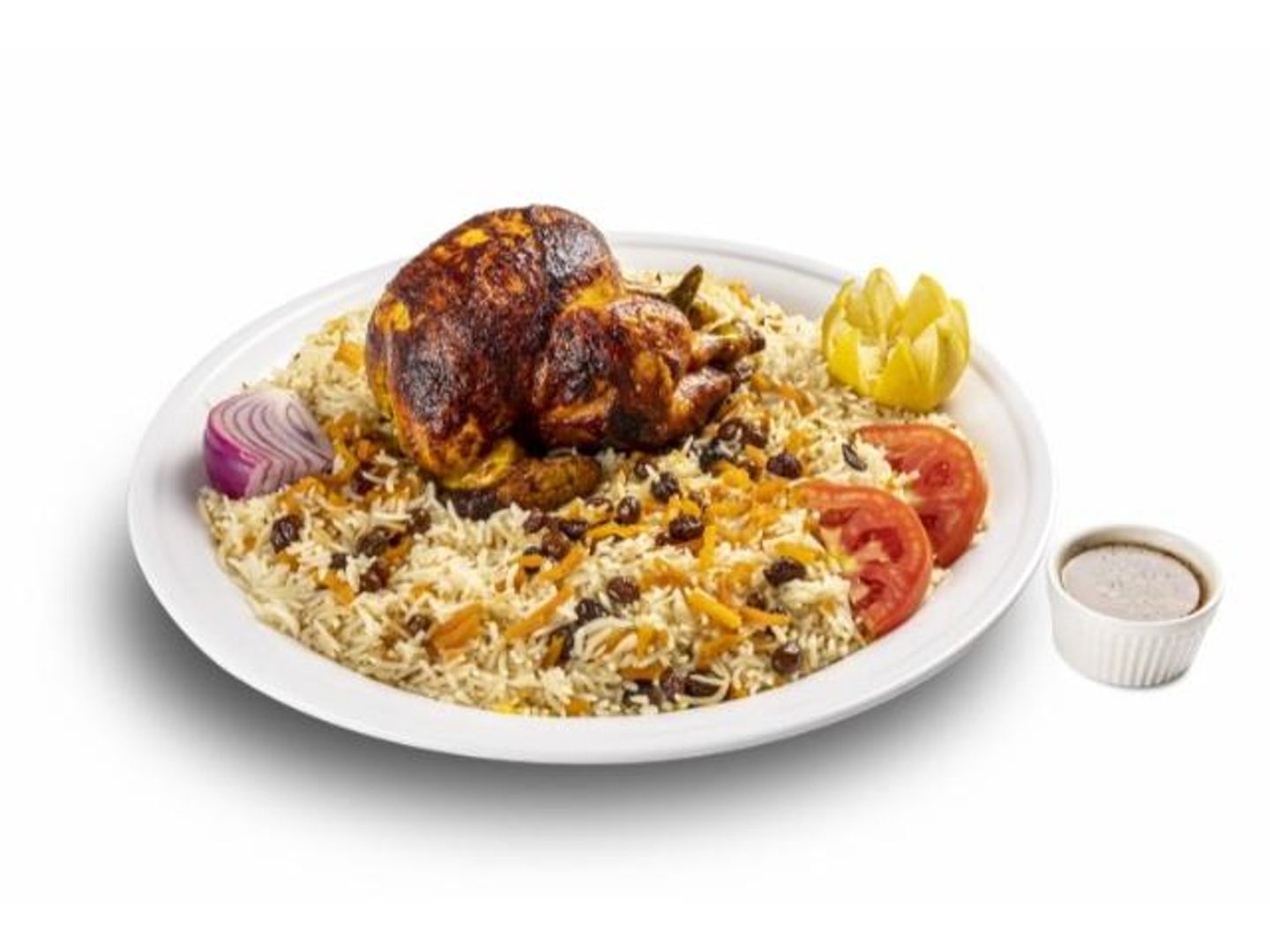 نص فحم مع الرز
