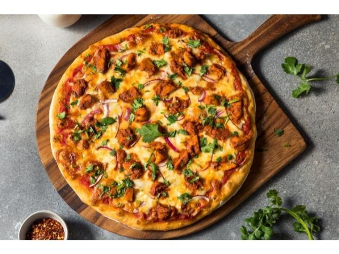 Chicken Mortadella Pizza