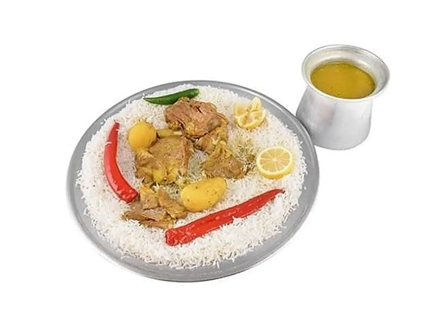 برمه مع الرز طازج