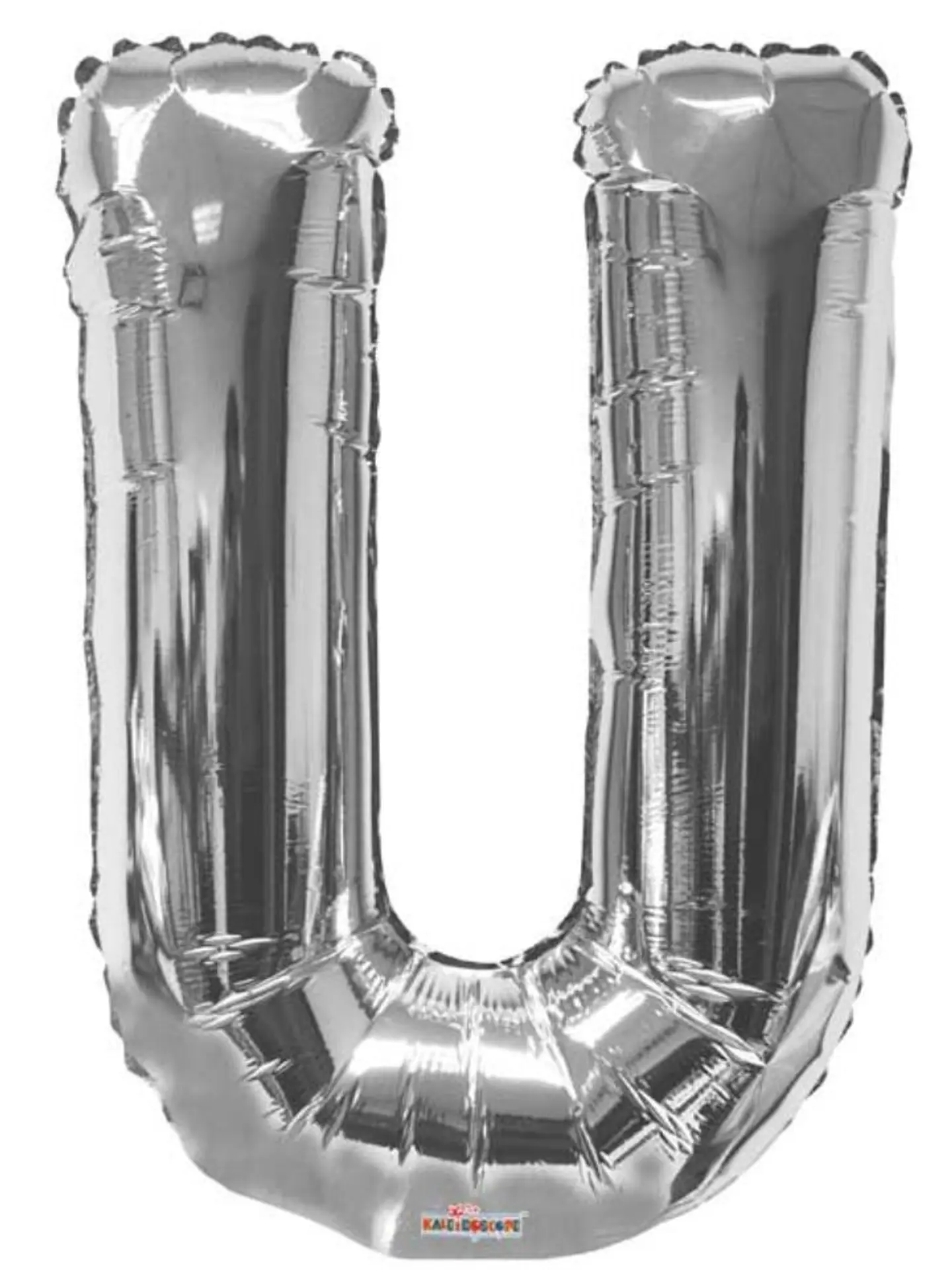 بالون هيليوم فضي يو