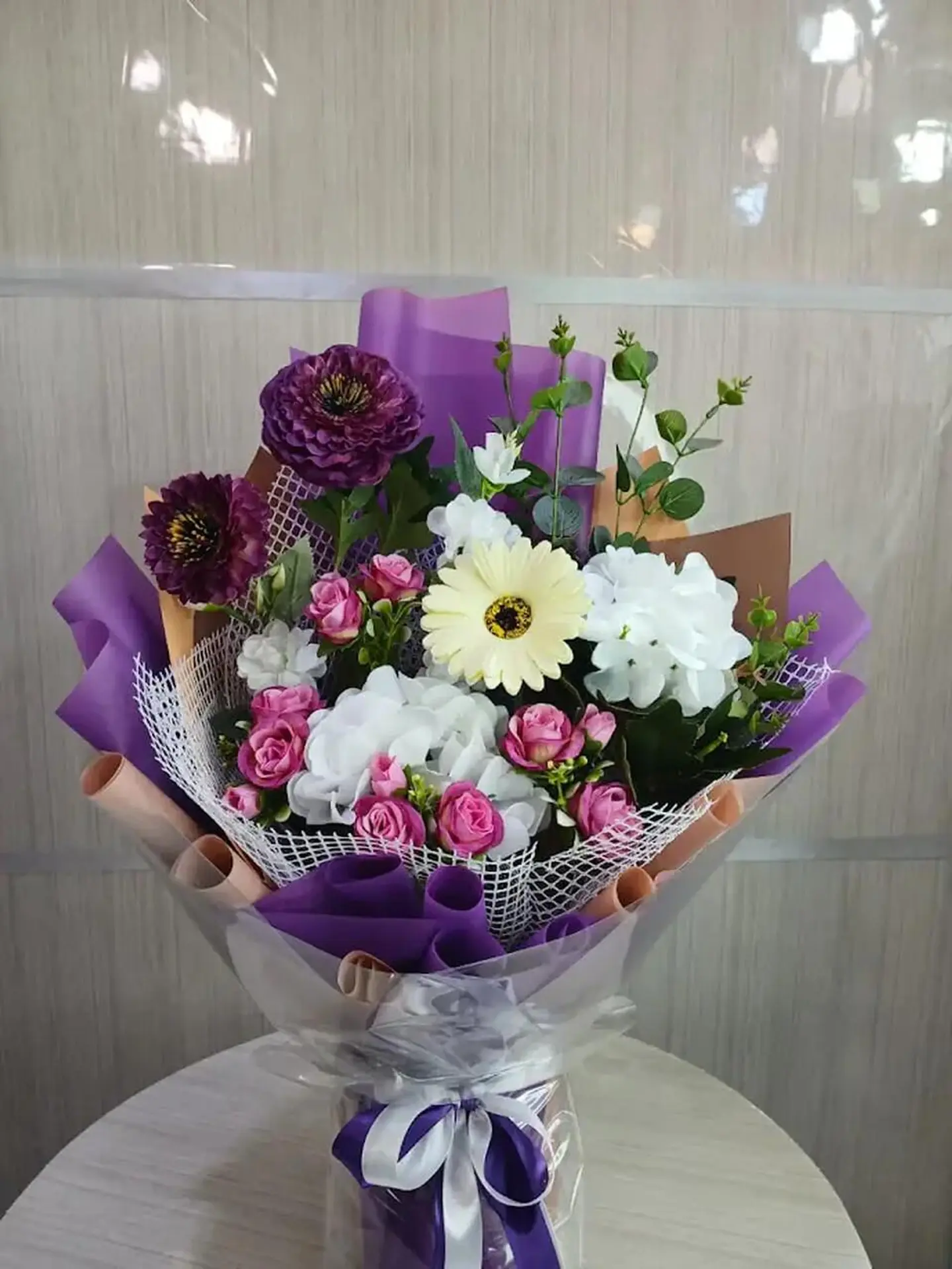 بوكية ورد صناعي جربيرا