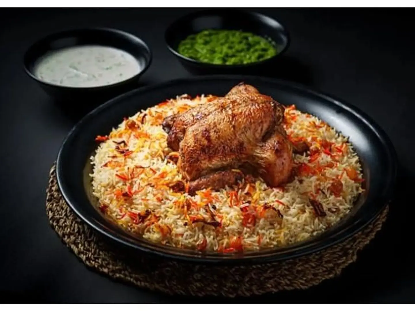 حبة شواية مع أرز برياني حار