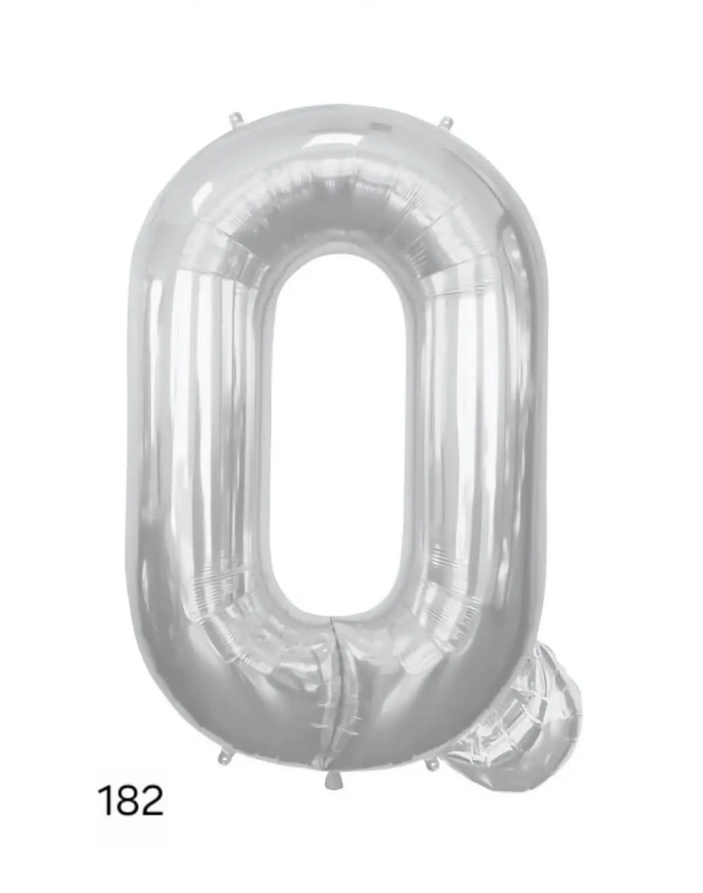 Silver 017 Helium Balloon