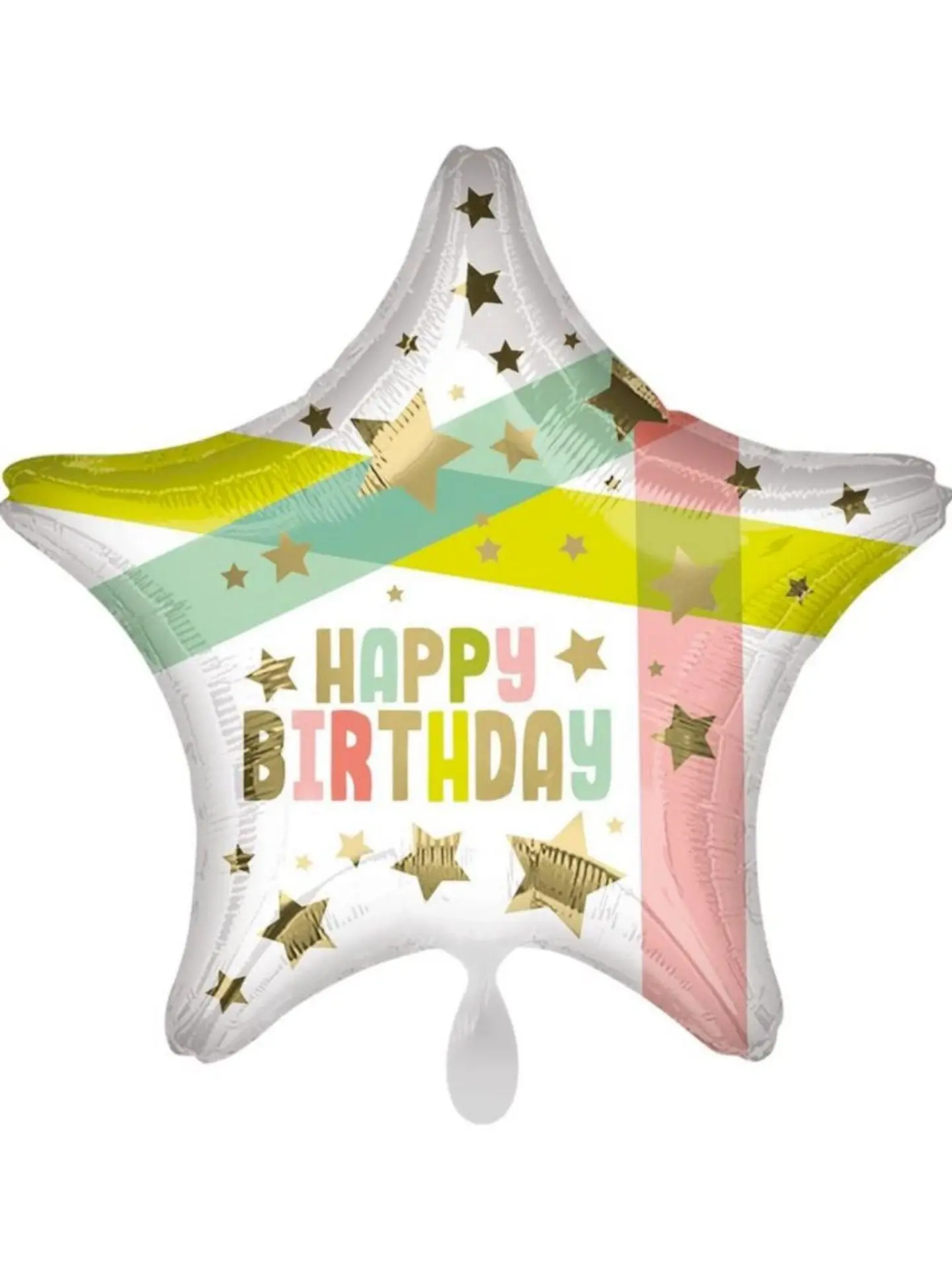 بالون عيد ميلاد فضي