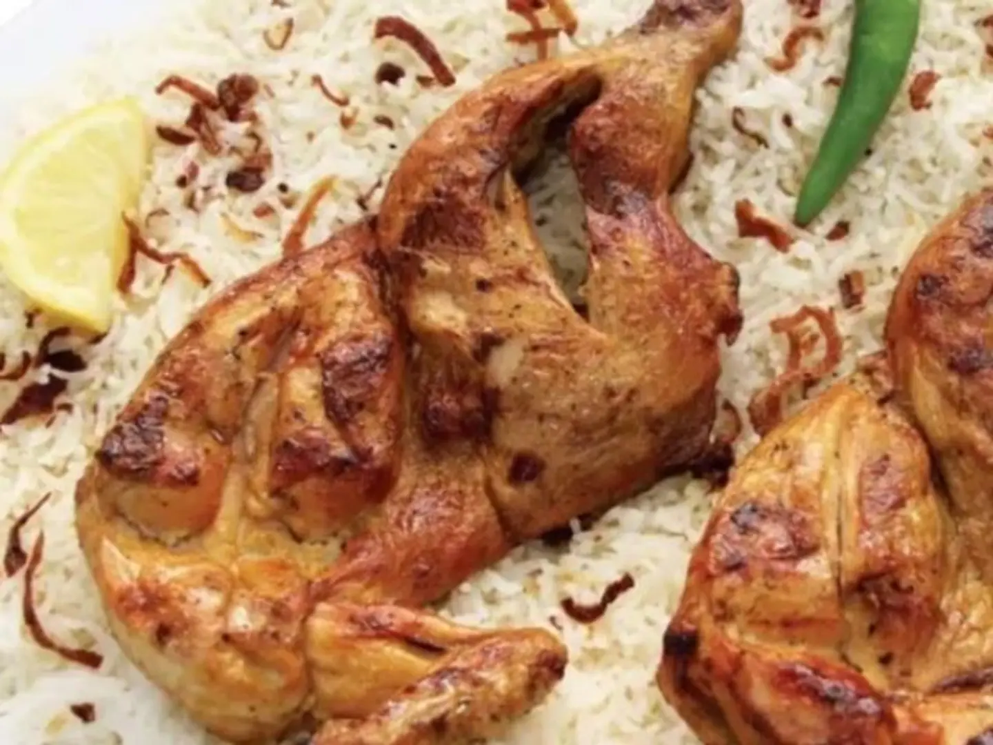 نص دجاج مظبي مع الرز