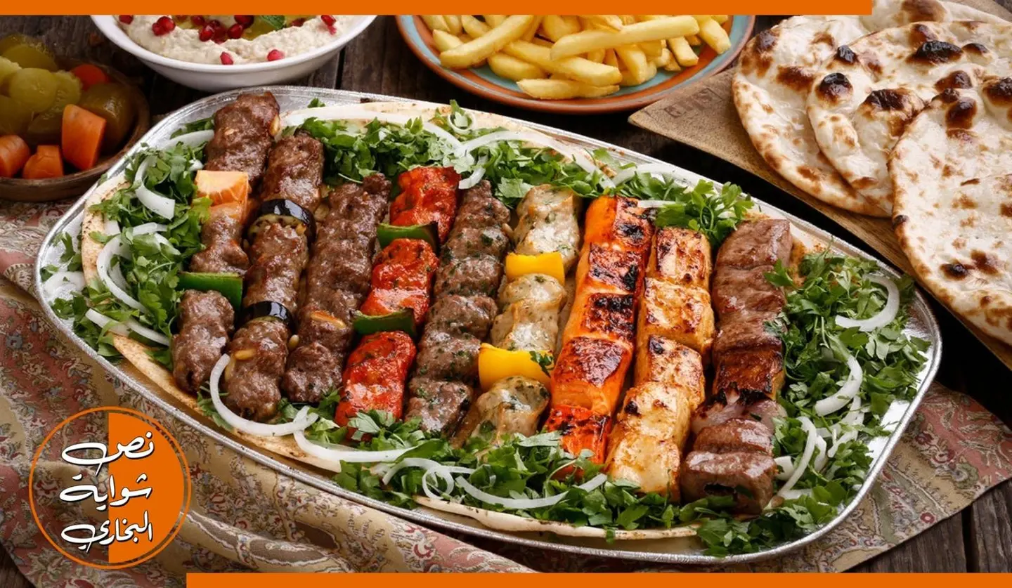 كباب دجاج و لحم مشكل