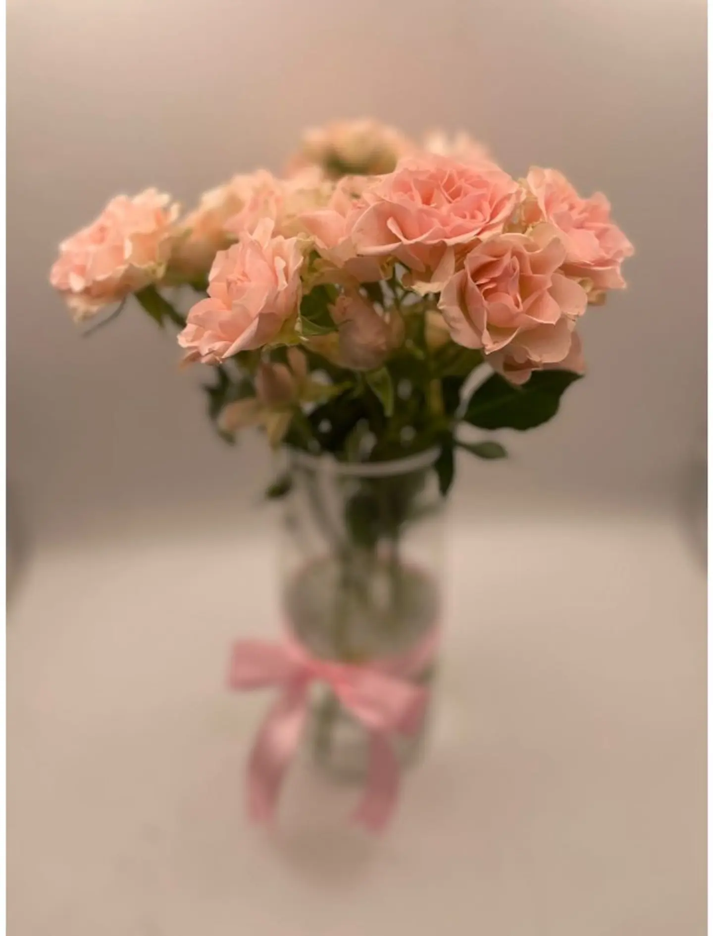 White Baby Rose Vase