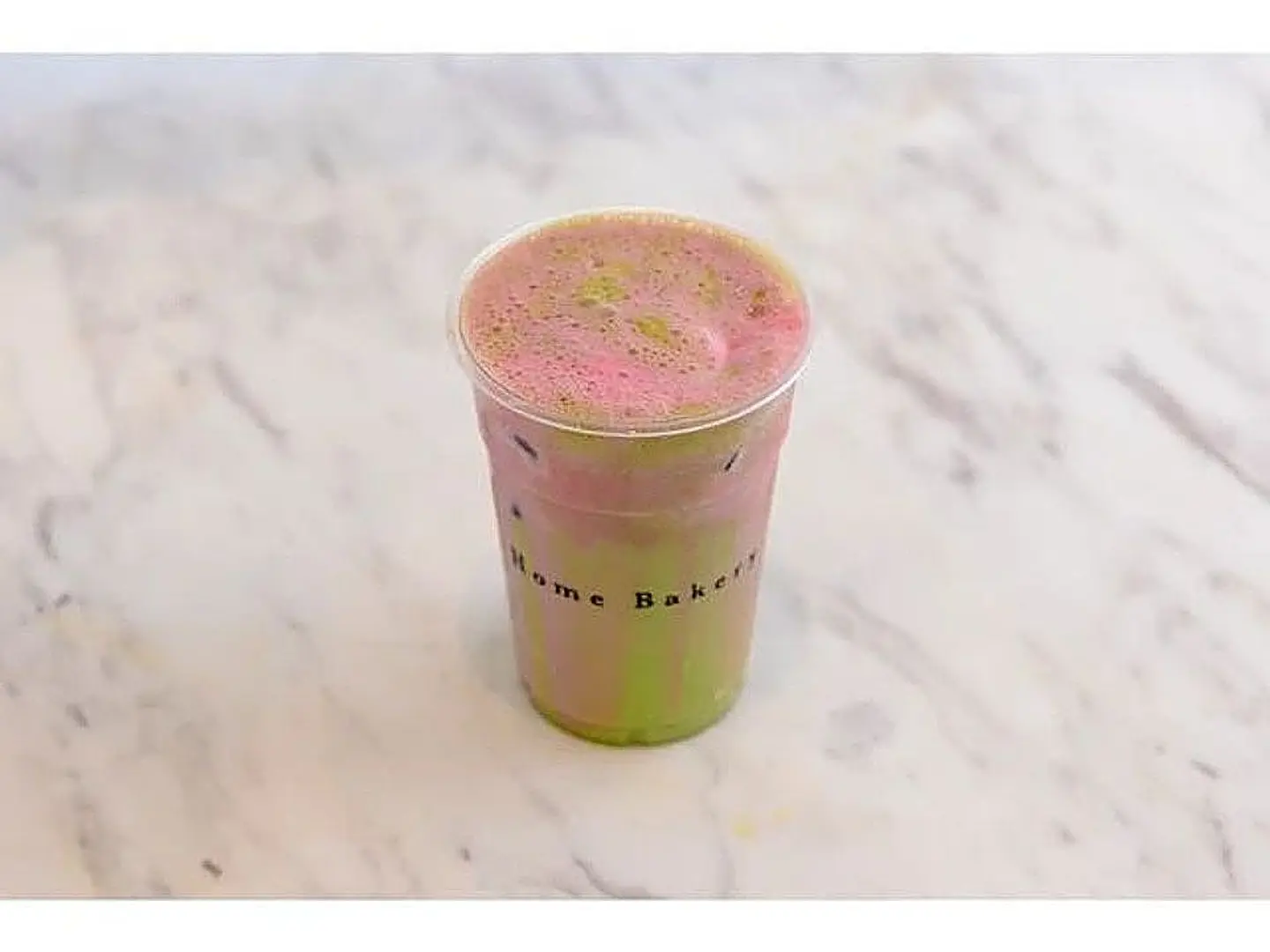 Strawberry Fluff Iced Matcha