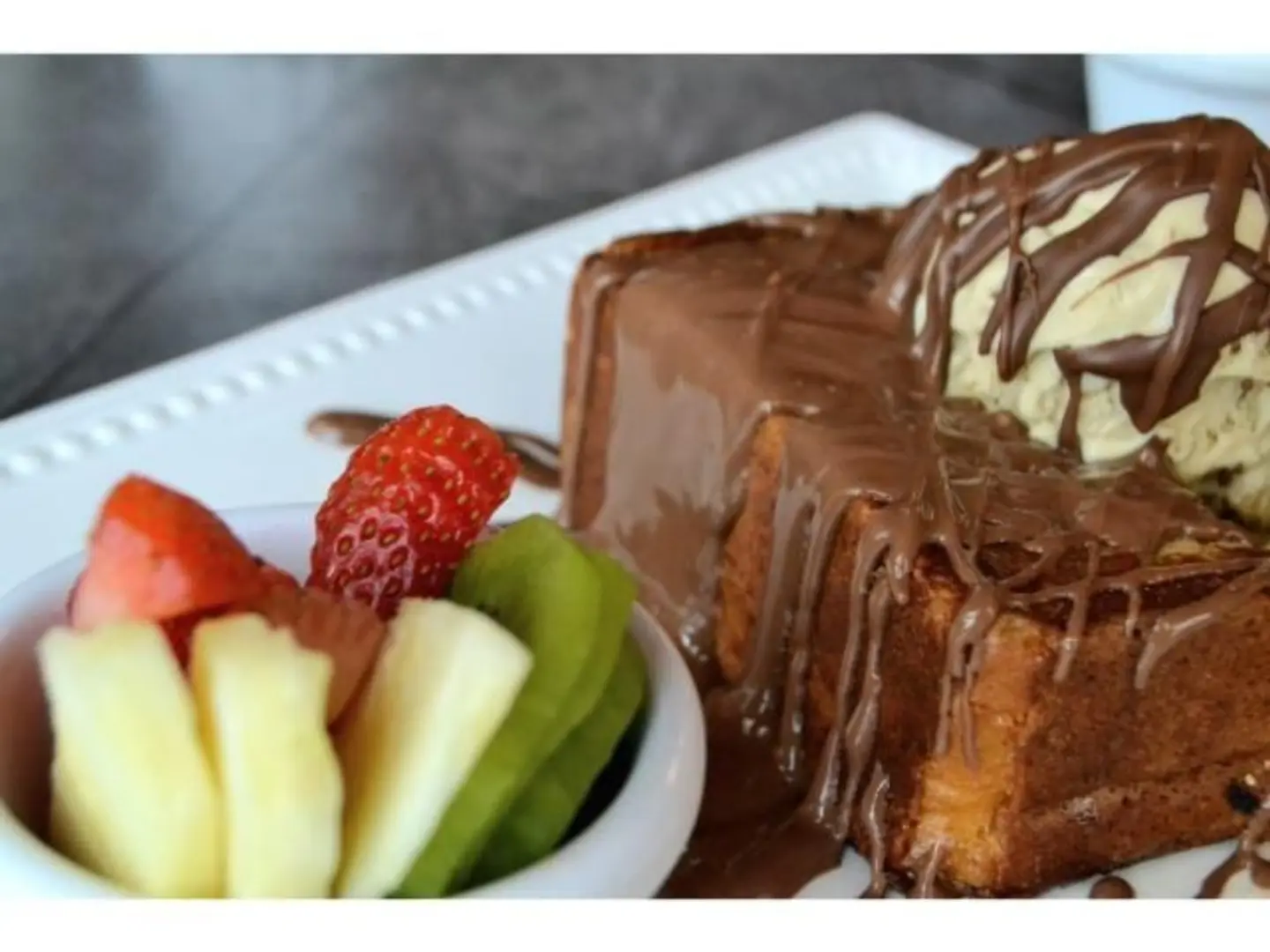 Triple Chocolate French Toast