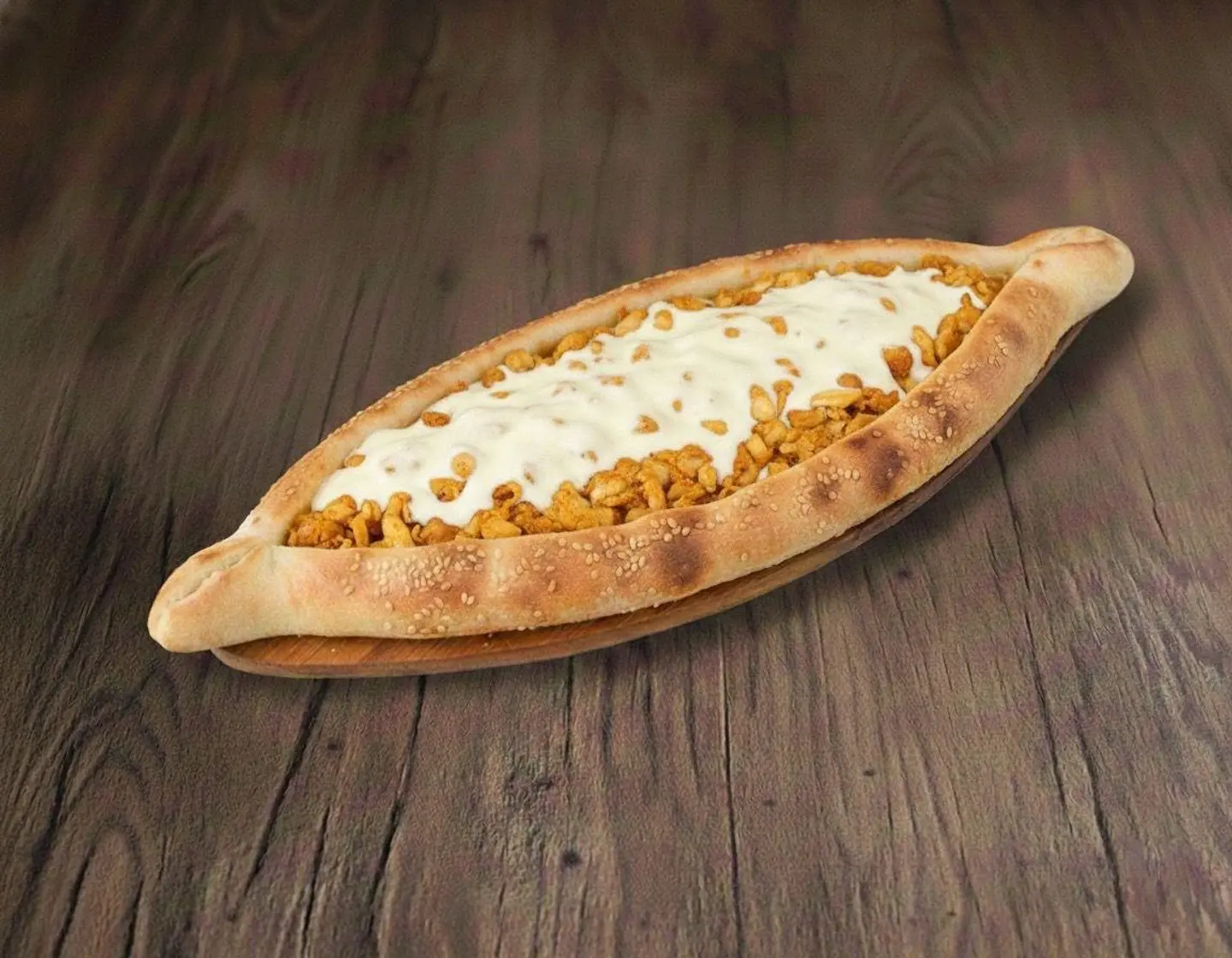 فطيرة دجاج جبن سائل