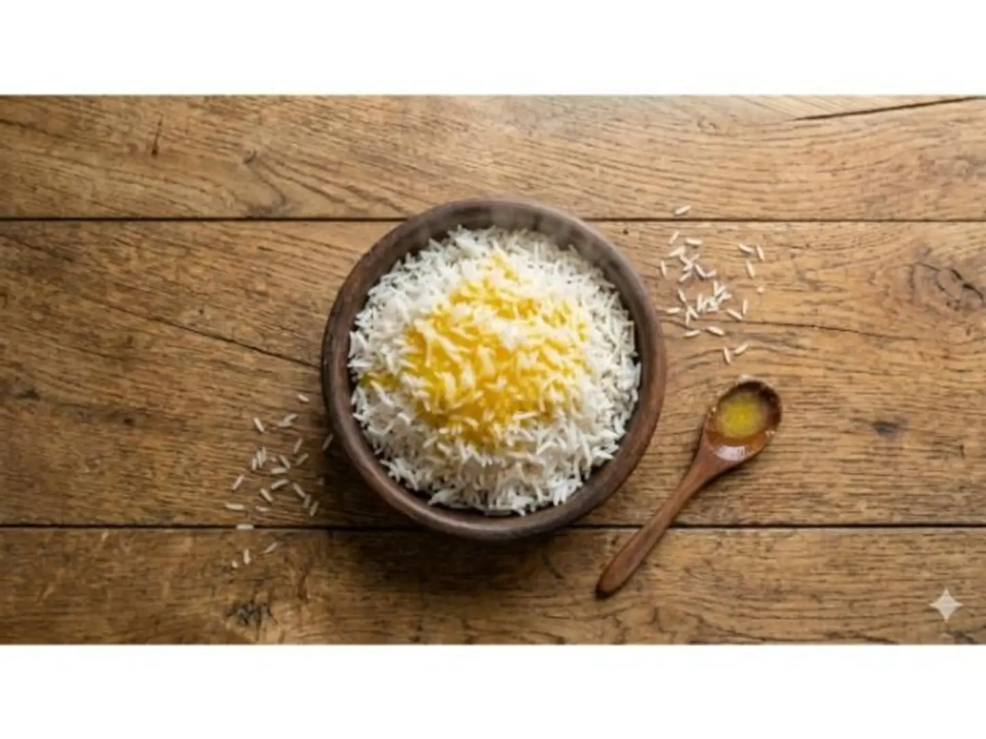 رز أبيض بالسمن البري