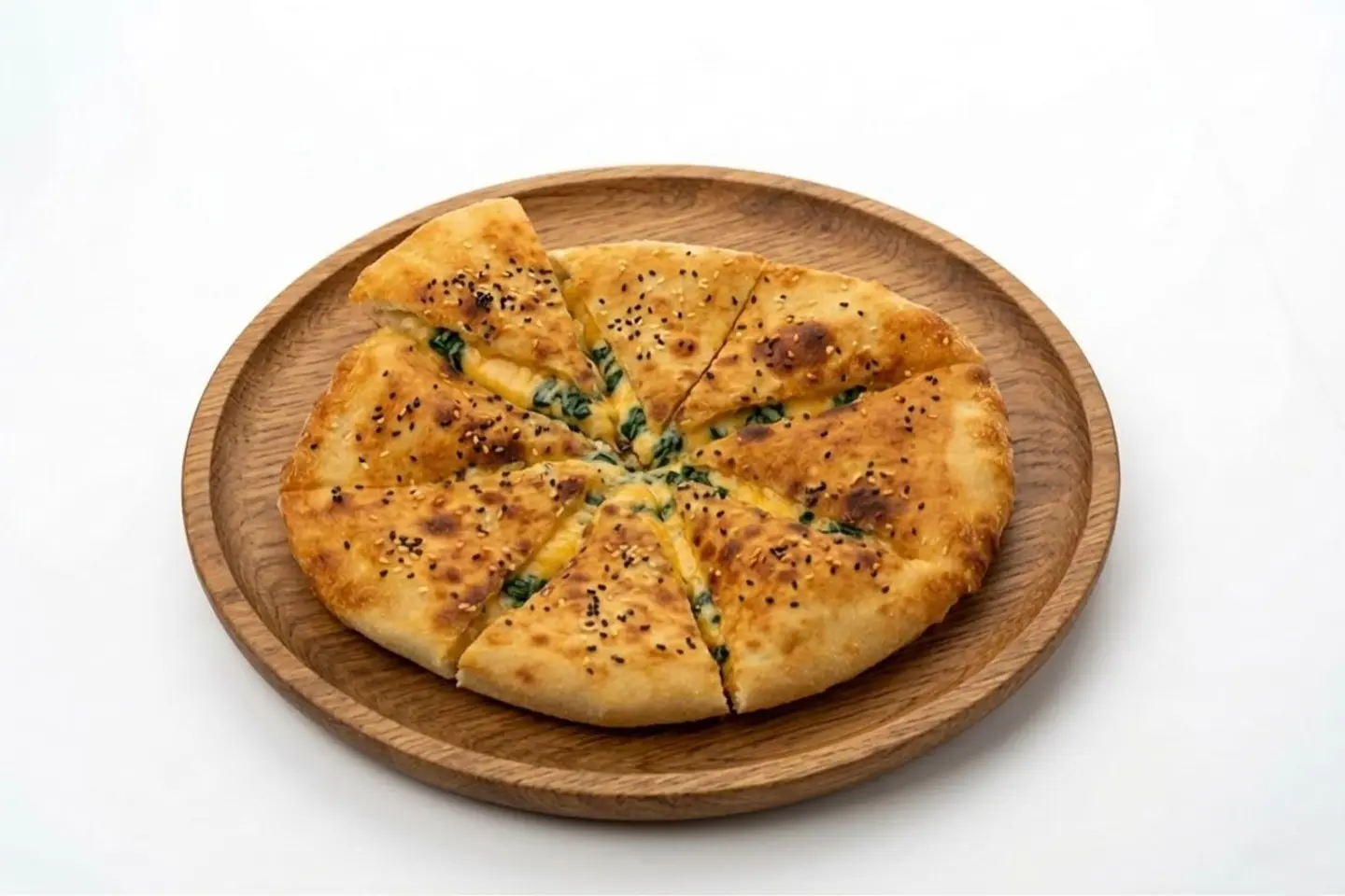 خبزة شيدر و سبانخ