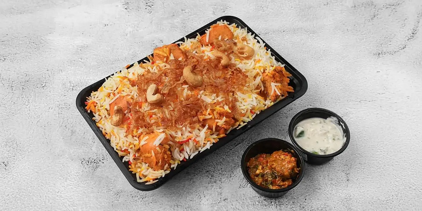 مكس جمبري مع فيليه مقلي مع أرز