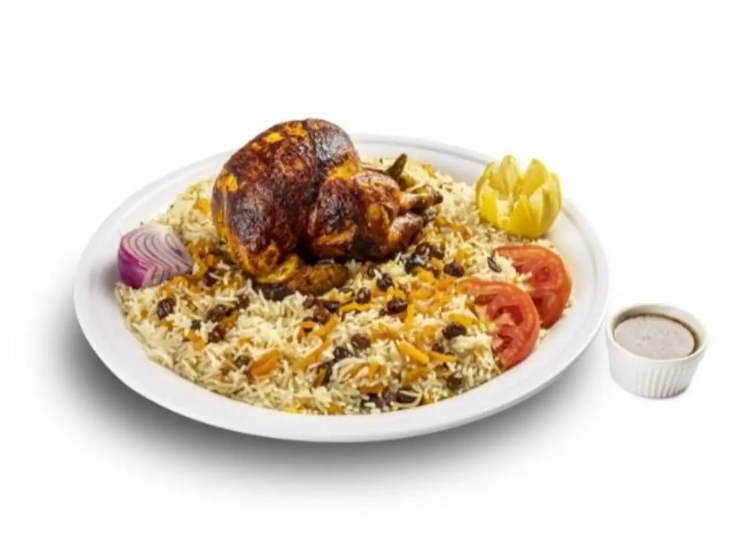نص حبة الفحم مع رز امريكي