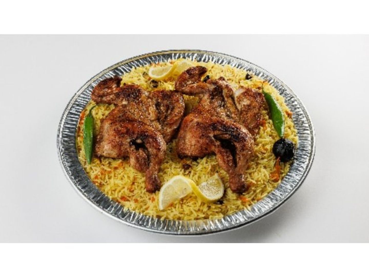 حبة دجاج مظبي مع رز بخاري