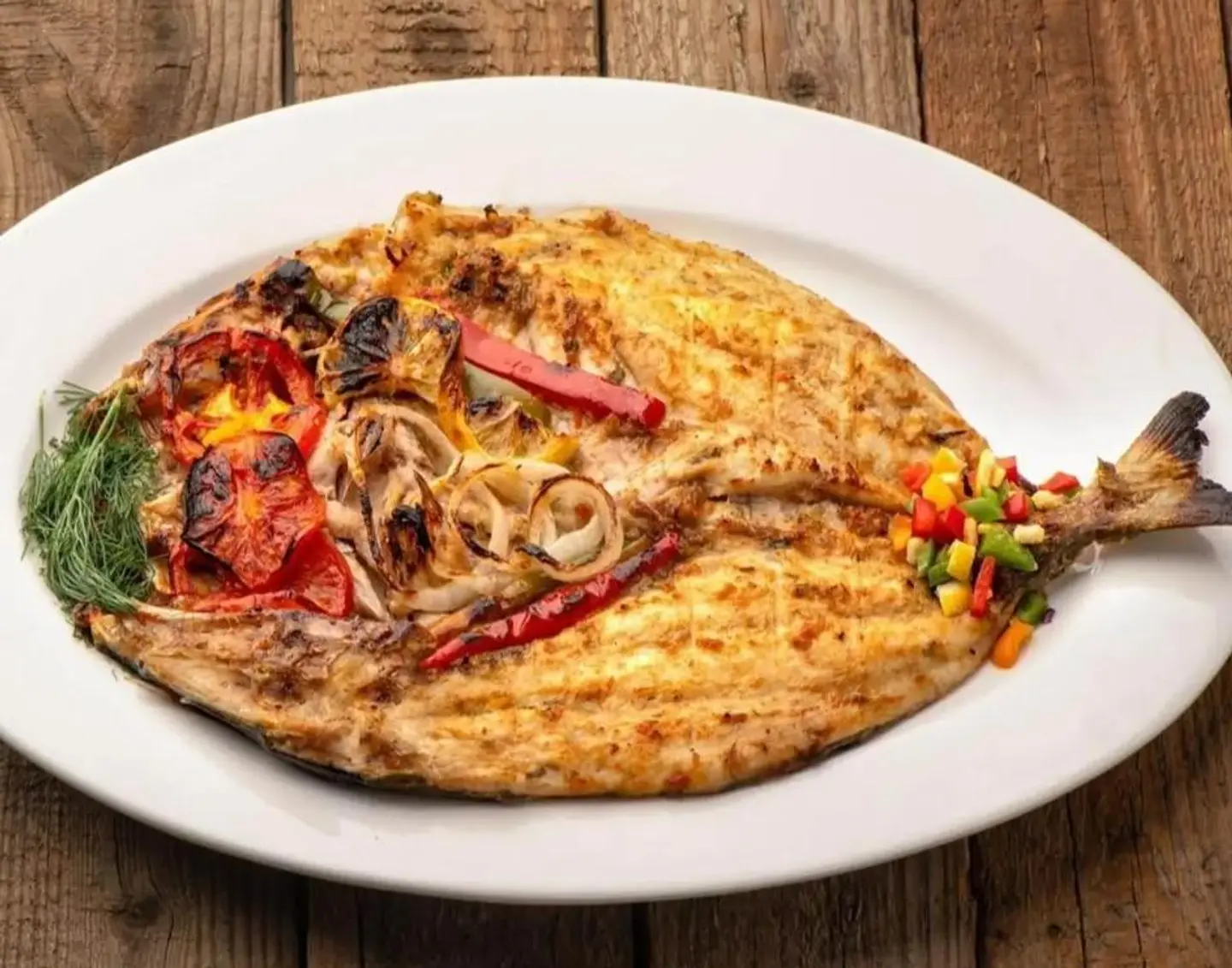 Grilled Egyptian Bass Fish