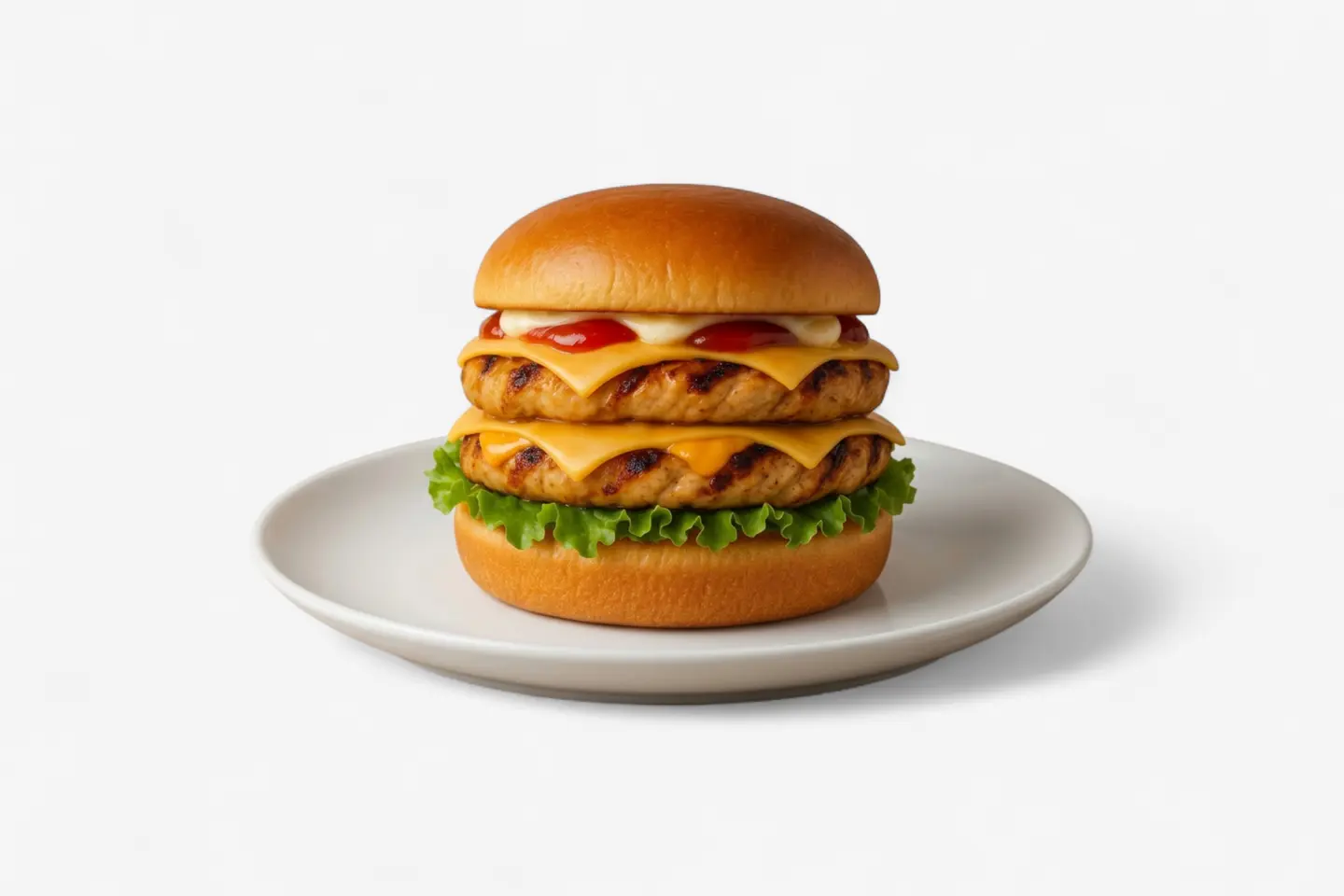 Double Grilled Chicken Burger