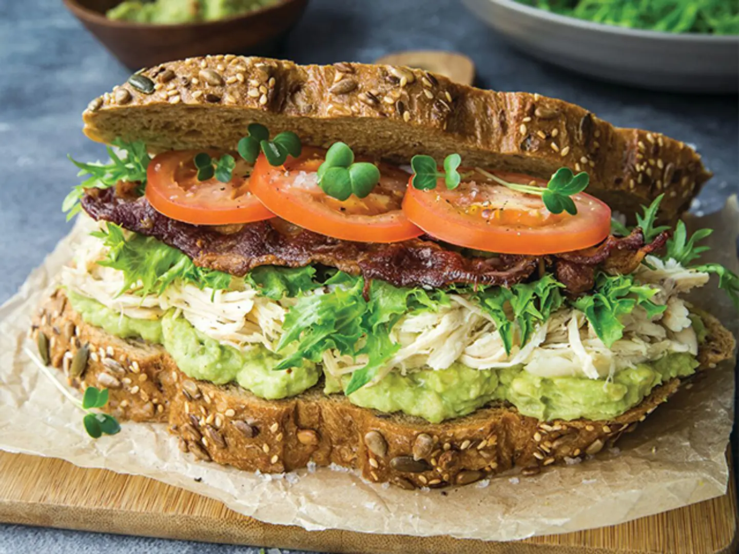 Roast Chicken Avo And Bacon