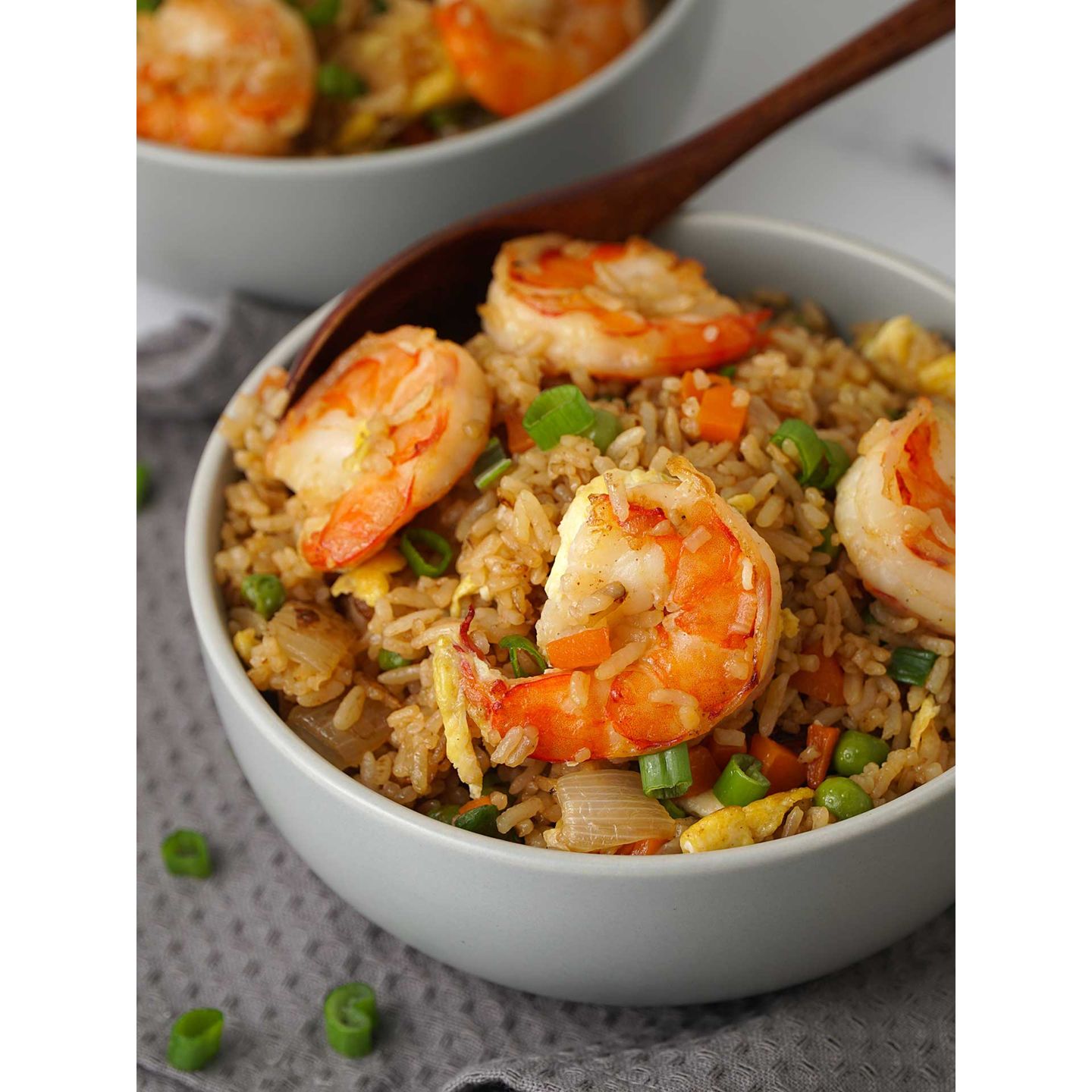 روبيان مقلي 10 قطع مع الأرز