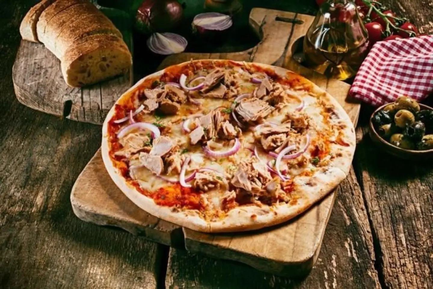 تونة مع خضار