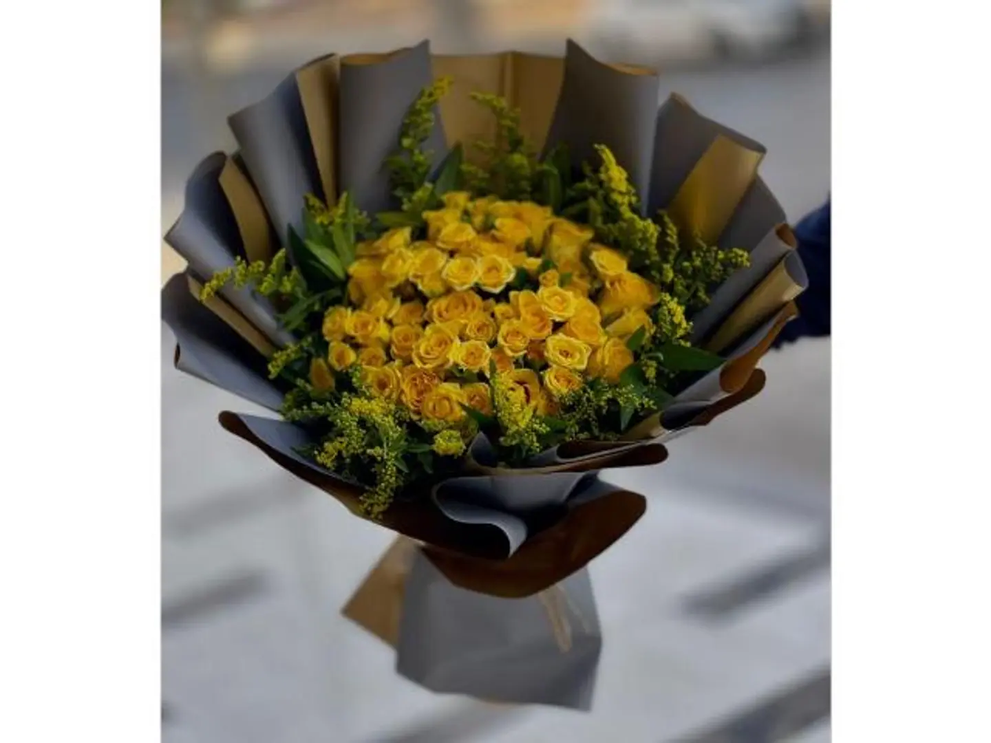 Yellow Baby Rose Bouquet